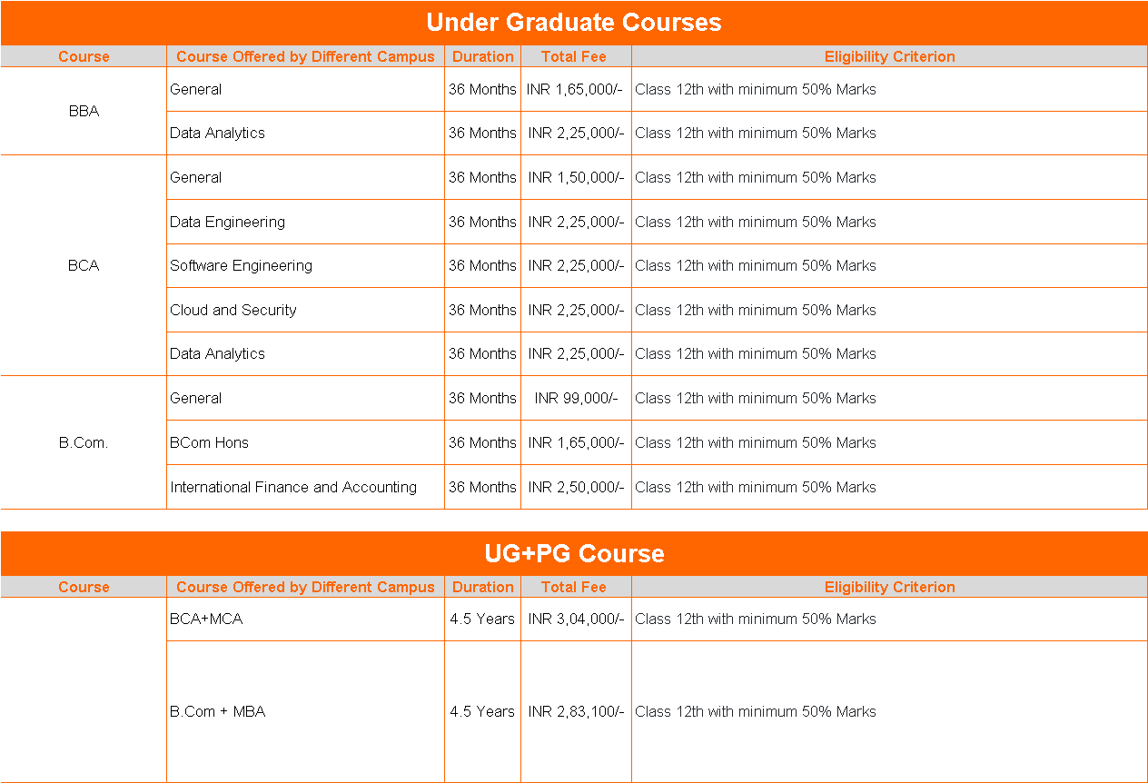 Amity Online UG Courses