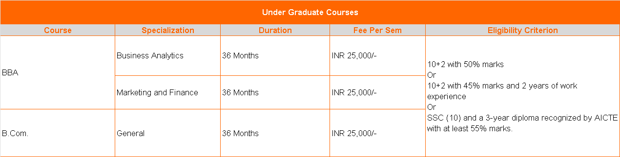 Amity Online UG Courses